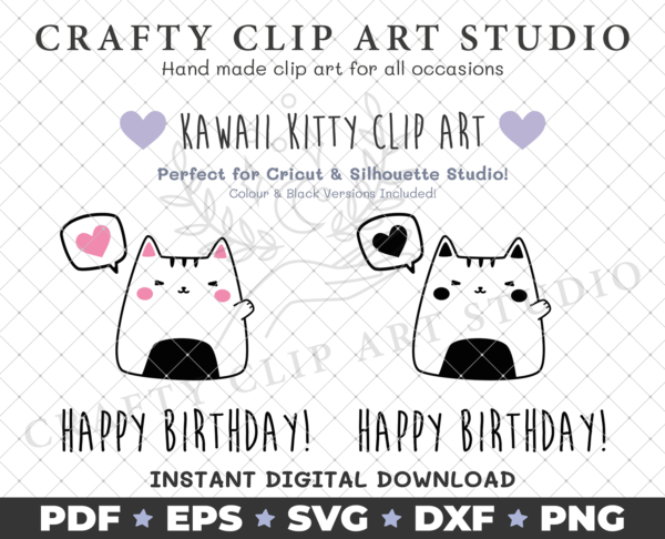 Hello kitty SVG Bundle, Kawaii Kitty Svg Png, Silhouette, Cricut