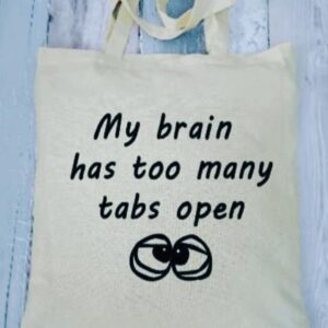 Funny tote bag reusable, eco -friendly tote bag