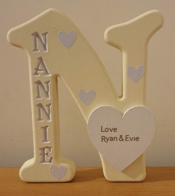 Engraved wooden letter - product image 3