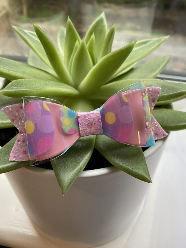 Easter Transparent Hair Bow Clip - product image 2