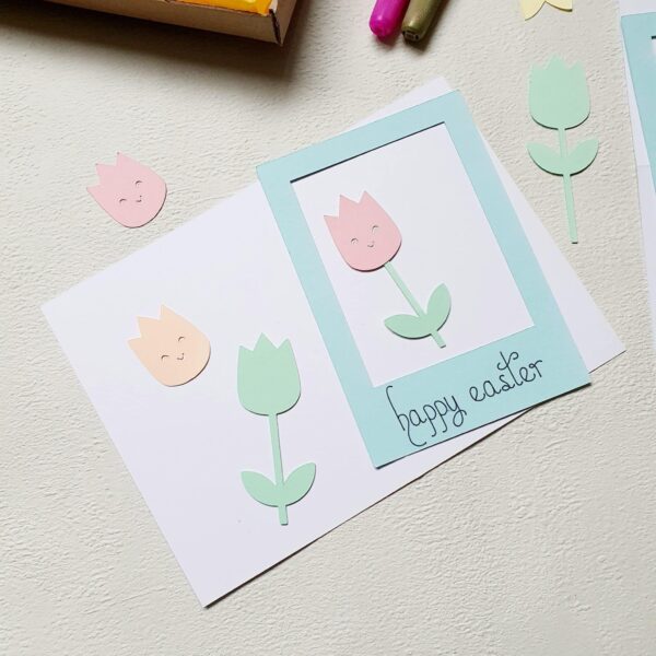 Easter Card Making Kit – Tulips & Daffodils – Twin Pack - product image 3