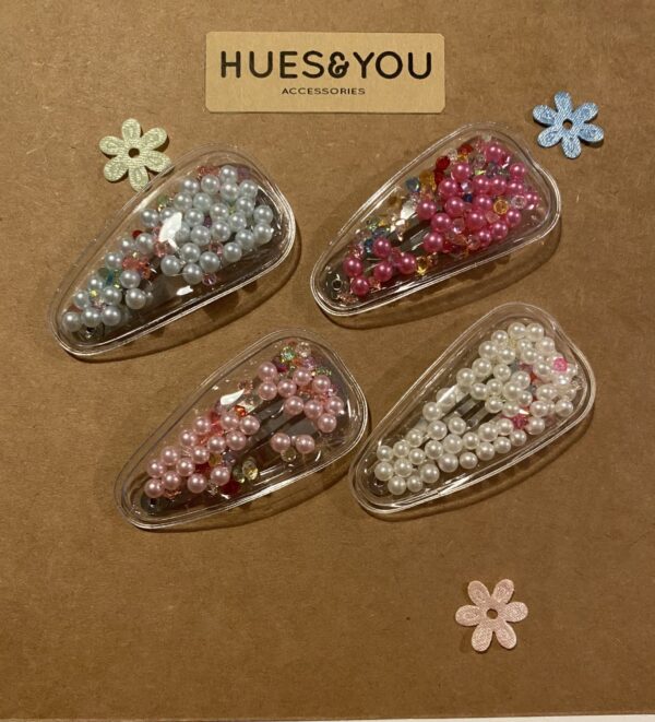 Shaker Hair Clip/Confetti Hair Clip/Girls Hair Clips/Baby Hair Clips/ Snap Hair Clips - main product image
