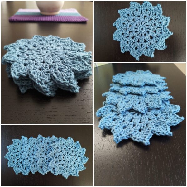 Crochet Pattern – Star Burst Coaster - main product image