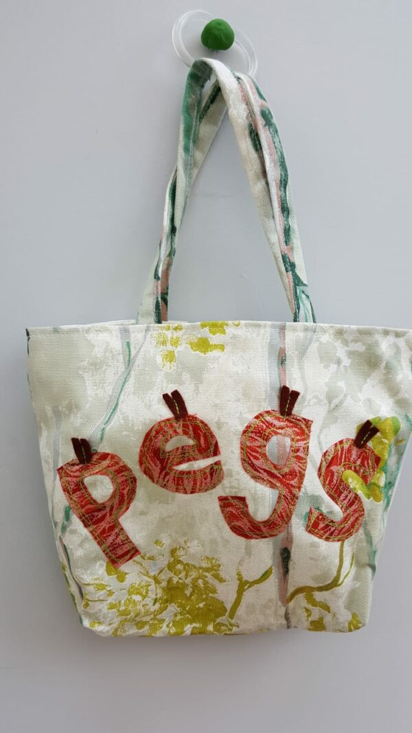 Peg Bag – raw edge appliqued and lined - main product image