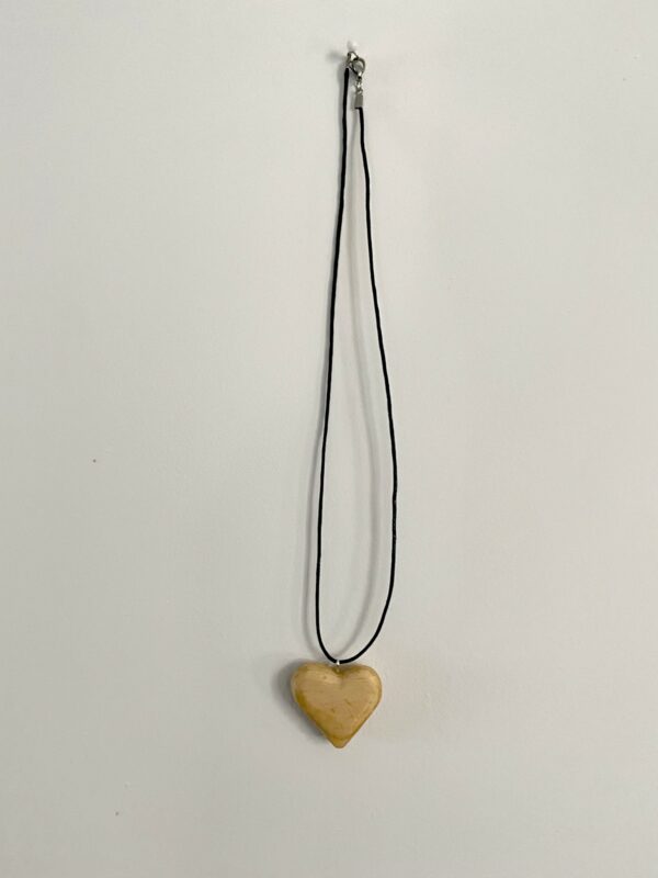 Hand-Carved Wooden Heart Pendant - product image 5