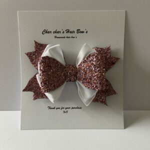 Glitter Triple hair bow