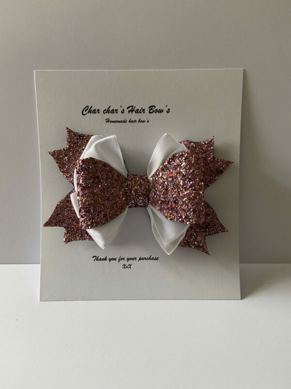 Glitter Triple hair bow - main product image