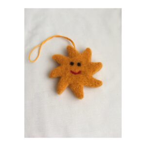 Needle felt hanging Sun