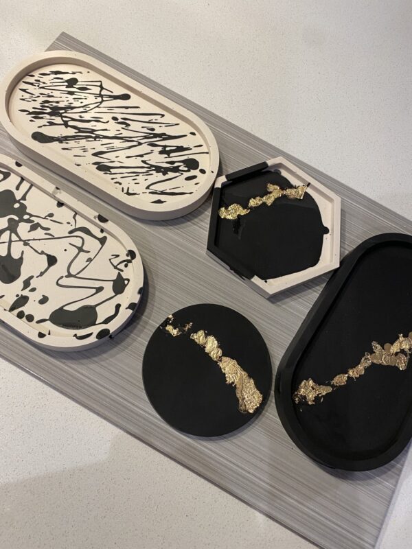 Jesmonite Oval Ceramic Tray - main product image