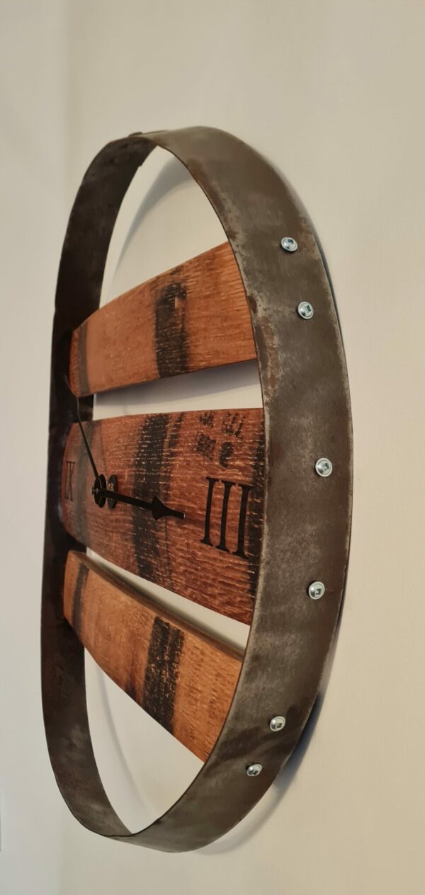 Whiskey barrel ring wall clock - product image 2