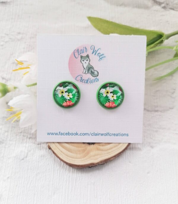 Floral print earrings - product image 2