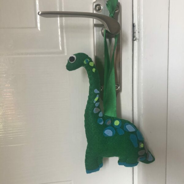 Felt dinosaur wall hanging - product image 2