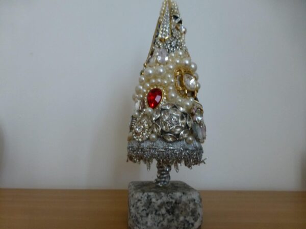 Upcycled jewellery – Topiary Tree - main product image