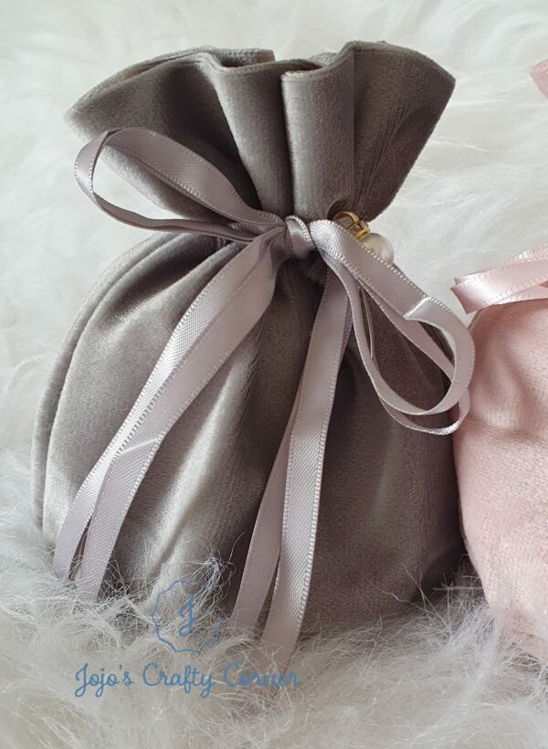 Personalised velvet jewellery gift bag - product image 4