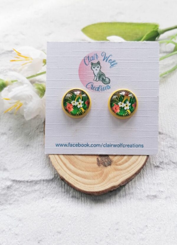 Floral print earrings - product image 3