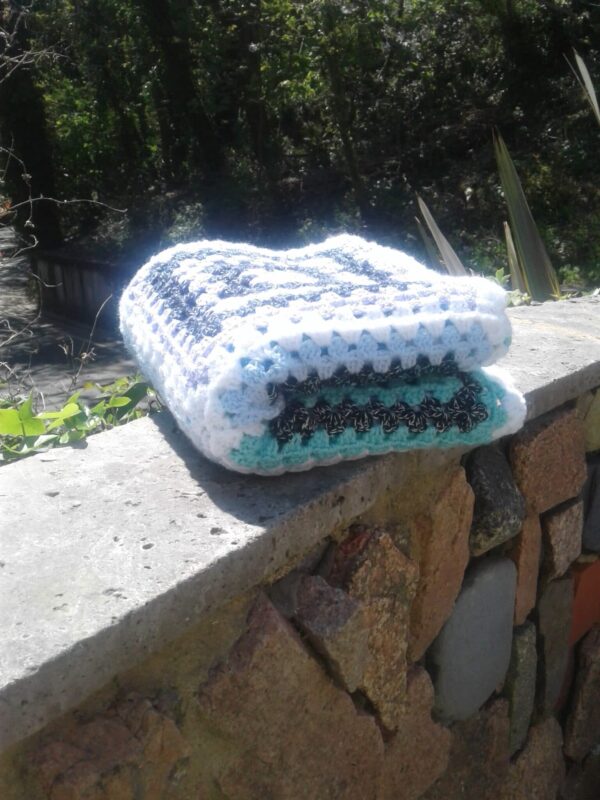 Crochet Granny Square Blanket - main product image