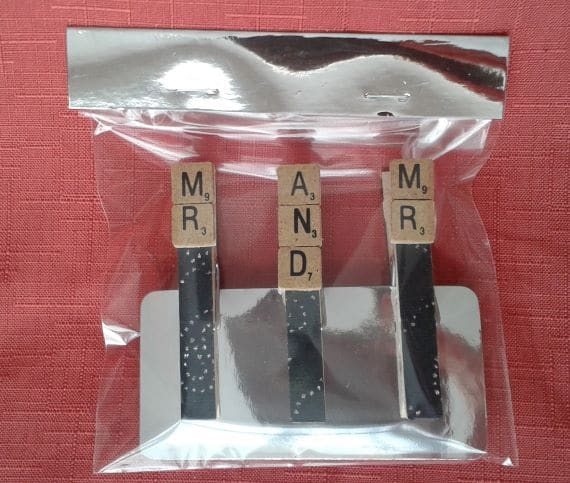 Mr and Mr Set of 3 Magnetic Peg Magnets – Great for Fridge or Noticeboard - product image 3