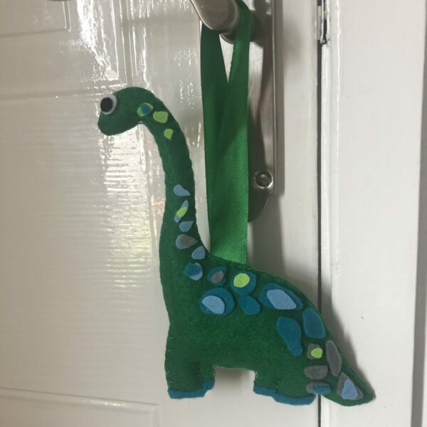 Felt dinosaur wall hanging - product image 3