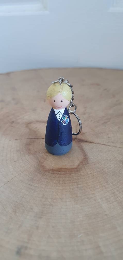 Handpainted personalised school pegdoll keyring/keepsakes - product image 3