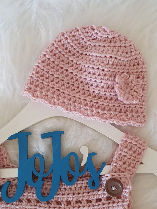 New baby dress and hat gift set - product image 4