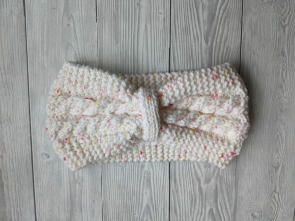 Hand Knitted Headband, Sparkly Ladies Ear warmers, - main product image