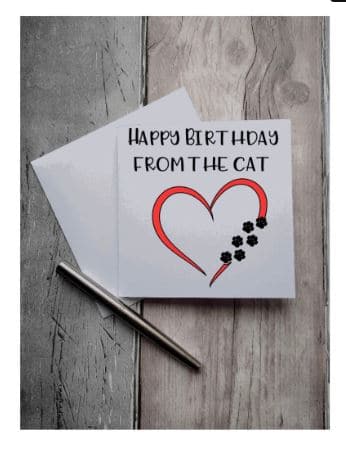 From the cat birthday card - main product image