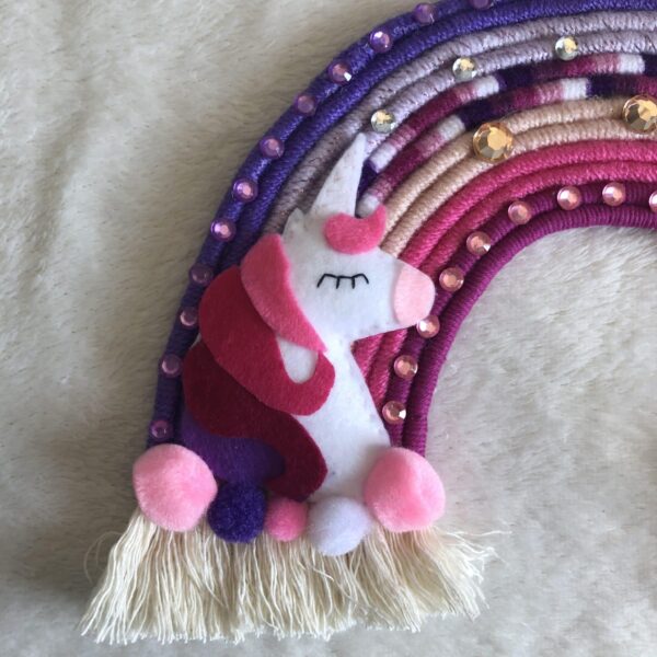 Unicorn Rainbow Macrame Hanging - product image 4