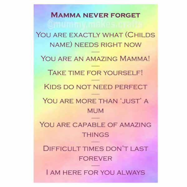 Positive Affirmations Mama A4 Print - main product image