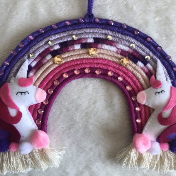 Unicorn Rainbow Macrame Hanging - product image 2