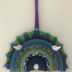 Large macrame dinosaur head