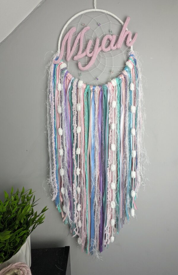 Large Dreamcatcher Pink Purple Blue Unicorn Dream Catcher Handmade Gift Home Decor Wall Hanging - product image 3