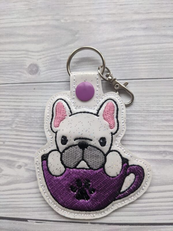 Cute French Bulldog Keyring