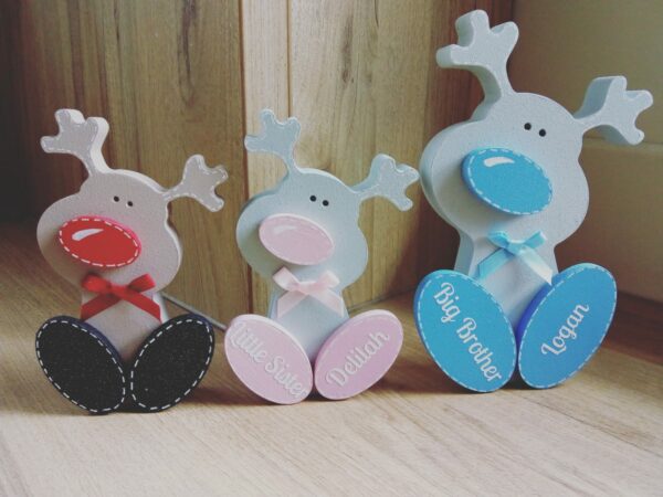 Personalized Wonky Reindeers - product image 2