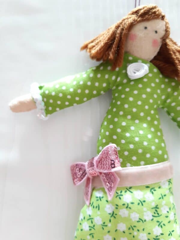 Pretty handmade hanging doll - product image 3