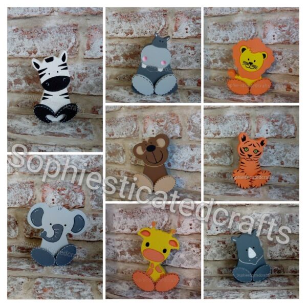 Jungle Safari Wonky Animals - main product image