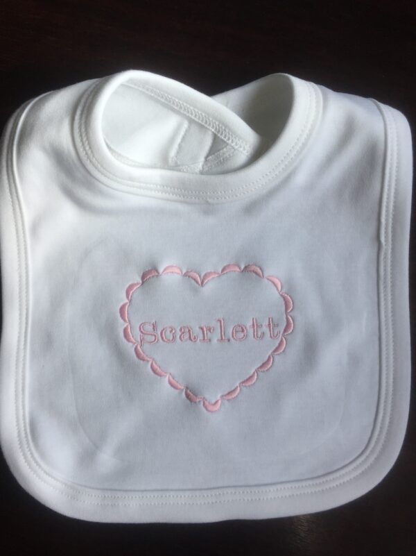 Personalised Baby Bib (pink) - product image 4