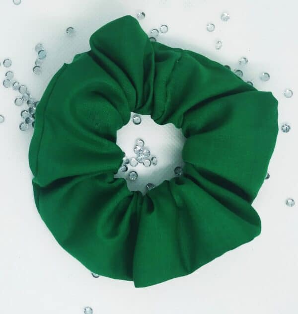 Green gingham school hair Scrunchies - product image 4