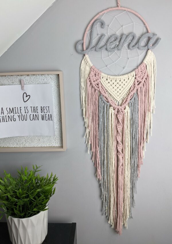 Macrame Personalised Dreamcatcher Boho Dream Catcher Macramé Handmade Gift Decor Bedroom Nursery - product image 5