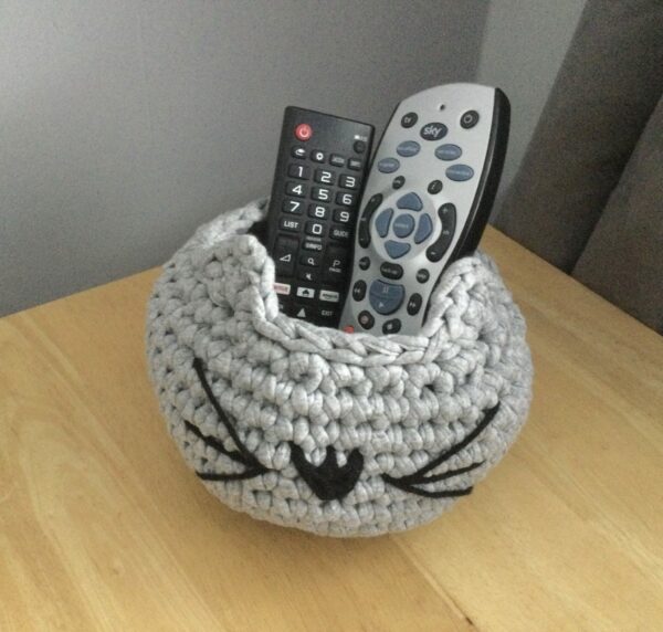 Hand Crocheted Cat Bowl - product image 4