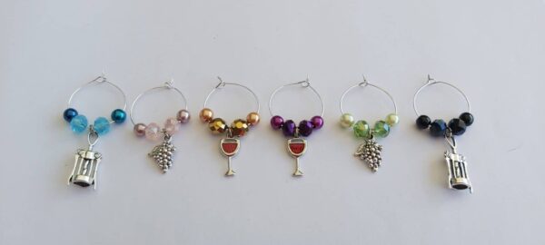 Set of 6 Wine lovers wine charms - product image 2