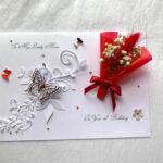 Personalised Handmade Birthday Card, 3D Luxury Dried Flower Birthday Card with BOX C424