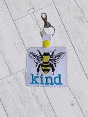 Bee Kind keyring, #be kind gifts, #bee kind keyring - main product image