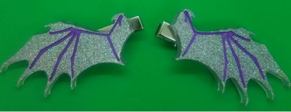 Bat/Dragon/Demon hairclips - main product image