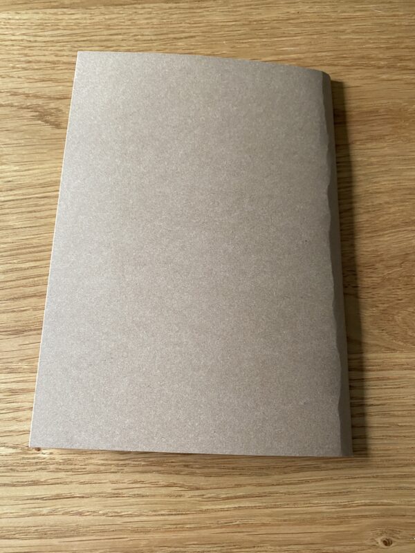 Unique Design A5 Size Beige Notebook/Journal/Sketchbook with Heart Wooden Button Embellishment - product image 4