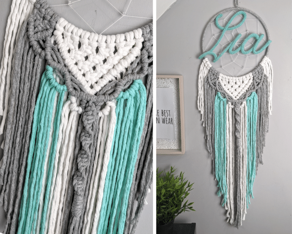 Personalised Macrame Dreamcatcher, Boho, Dream Catcher, Macramé, Bedroom, Nursery - main product image