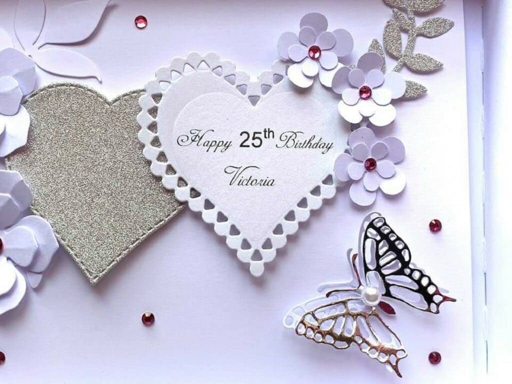 Luxury Personalised Handmade Birthday Card, Luxury 3D Flower Birthday Card with Box C405