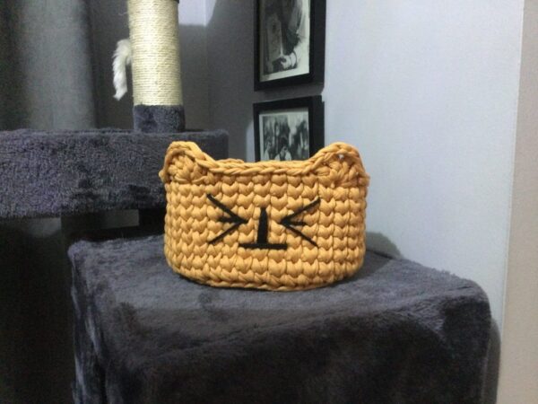 Hand crocheted cat bowl - product image 2