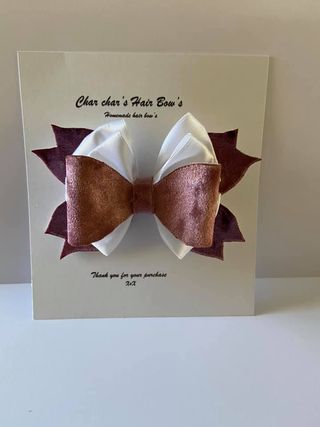 velvet hair bow - main product image