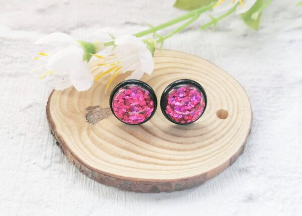 Glitter Cabochon Studs - main product image