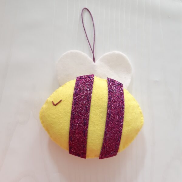 Felt Bee hanging decoration (a) - main product image